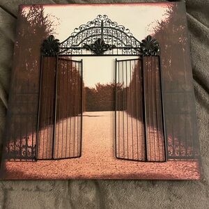 Hanging Art Work Wrought Iron Fence